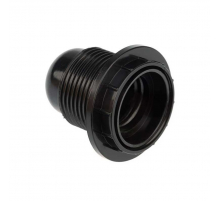 Патрон карболитовый с кольцом Е27 черный c этикеткой REXANT 11-8816