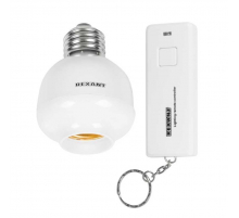 Умный цоколь для дистанционного управления освещением RX-15 с пультом REXANT 11-9033