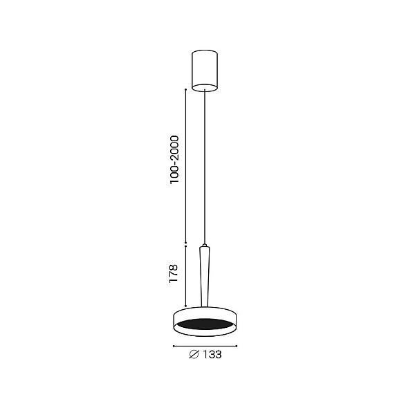 Подвесной светильник Italline IT02-025 gold 3000K