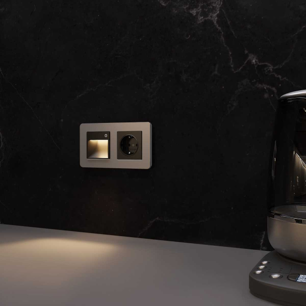 Встраиваемая LED подсветка Werkel с датчиком движения черный матовый W1154608 4690389192227