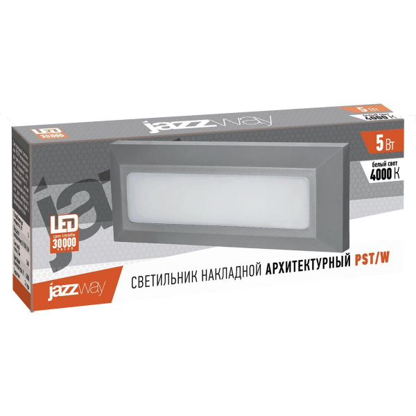 Уличный настенный светодиодный светильник Jazzway PST/W 5005617 Уличный настенный светодиодный светильник Jazzway PST/W 5005617