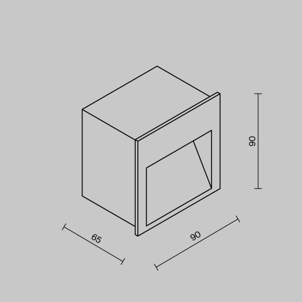 Подсветка для лестниц Maytoni Outdoor Futo O512SL-L3W3K1