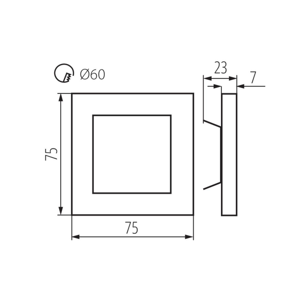 Подсветка для лестницы Kanlux Apus 32488 Подсветка для лестницы Kanlux Apus 32488