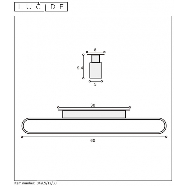 Подсветка для зеркал Lucide Madelon 04209/12/30 Подсветка для зеркал Lucide Madelon 04209/12/30