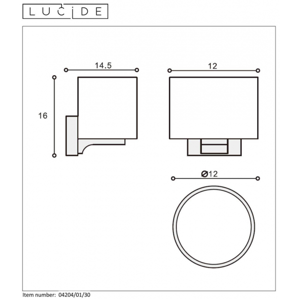 Подсветка для зеркал Lucide Jenno 04204/01/30 Подсветка для зеркал Lucide Jenno 04204/01/30