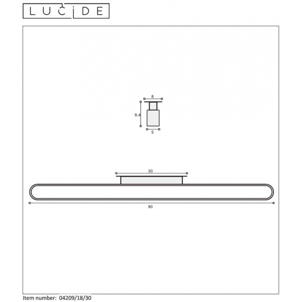 Подсветка для зеркал Lucide Madelon 04209/18/30 Подсветка для зеркал Lucide Madelon 04209/18/30