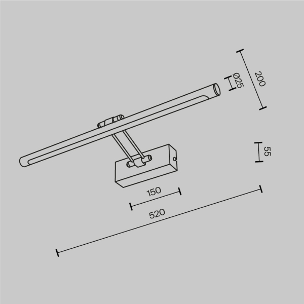 Подсветка Maytoni MIR267WL-L12CH3K
