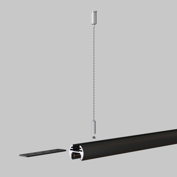 Тросовый подвес Maytoni Technical Accessories for tracks Basity TRA172SW-R-1B Тросовый подвес Maytoni Technical Accessories for tracks Basity TRA172SW-R-1B