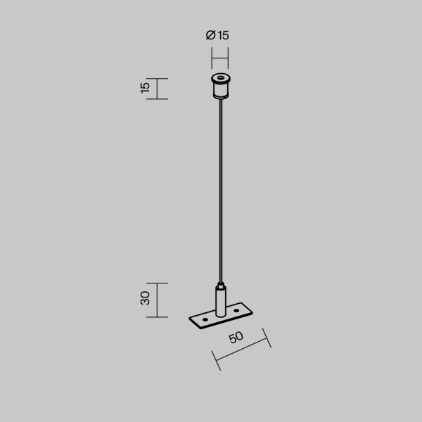 Гибкий подвес Maytoni Outdoor для уличной трековой системы Elasity IP O-TR001-PW-H2M