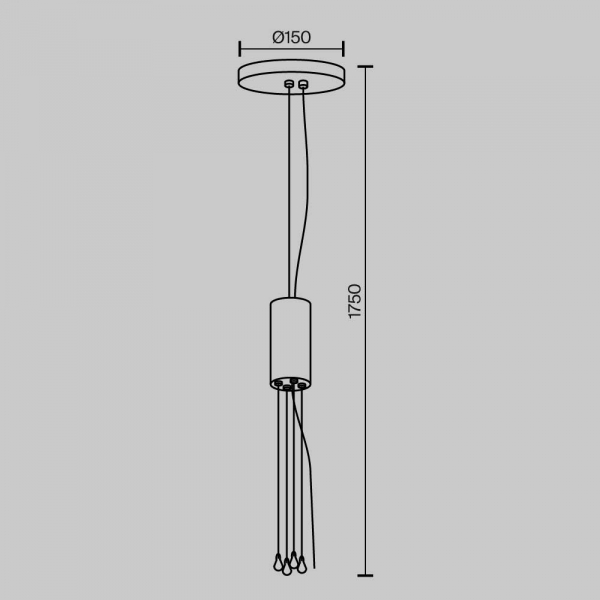 Подвесное крепление Maytoni Technical Zon C032C-04-W-1 Подвесное крепление Maytoni Technical Zon C032C-04-W-1