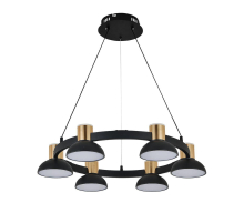 Подвесная светодиодная люстра Indigo Traforo 11059/6P Black V000182L
