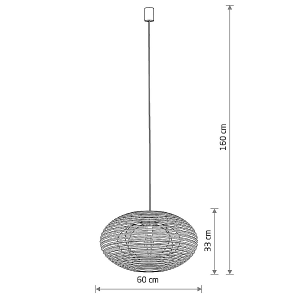 Подвесная люстра Nowodvorski Rattan M Wood 11154