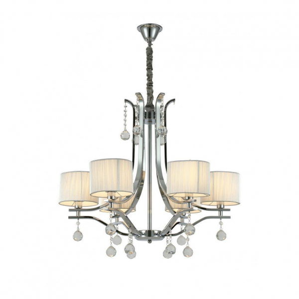 Подвесная люстра Lumina Deco Fontenea LDP 8443-6 CHR Подвесная люстра Lumina Deco Fontenea LDP 8443-6 CHR
