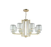 Подвесная люстра Crystal Lux Nicolas SP-PL8 Gold/White