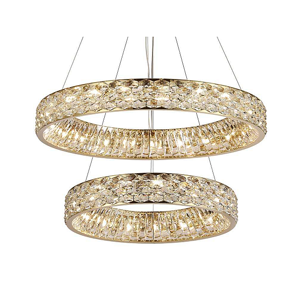 Вертикальная композиция Newport 8530 из двух колец золото №165 S8530_165G