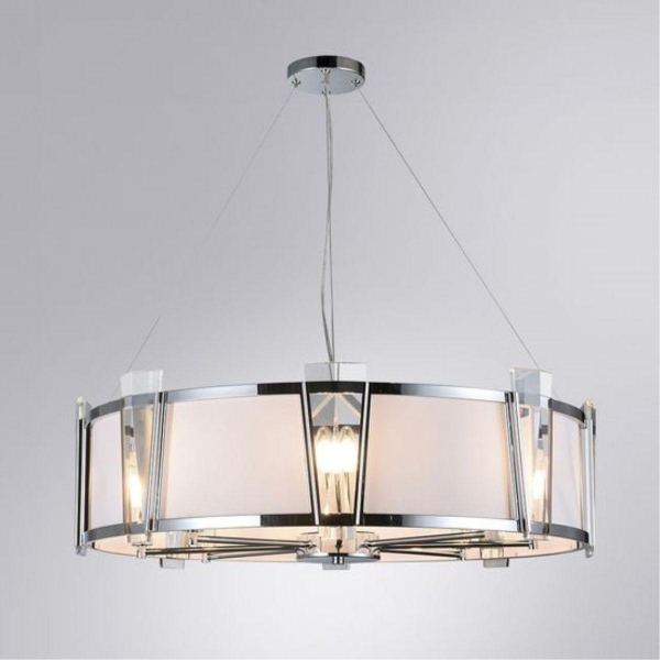 Подвесная люстра Arte Lamp Grato A4079LM-8CC Подвесная люстра Arte Lamp Grato A4079LM-8CC