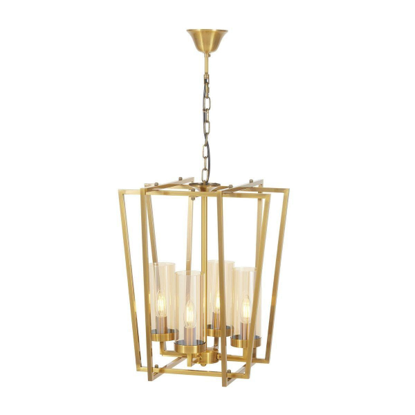 Подвесная люстра Lumina Deco Afres LDP 1246-4 MD+AB Подвесная люстра Lumina Deco Afres LDP 1246-4 MD+AB