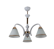 Подвесная люстра ЭкономСвет 10171/3WT+FGD WT+GD