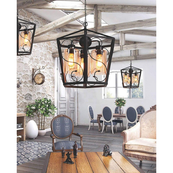 Подвесная люстра Lumina Deco Sparetta LDP 11350-3 Подвесная люстра Lumina Deco Sparetta LDP 11350-3