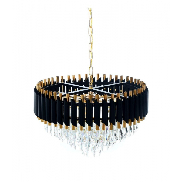 Подвесная люстра Lumina Deco Funneli LDP 6003-500 BK+F.GD Подвесная люстра Lumina Deco Funneli LDP 6003-500 BK+F.GD