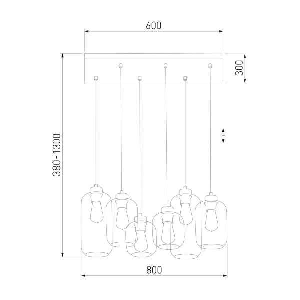 Подвесная люстра TK Lighting 3176 Marco Brown Подвесная люстра TK Lighting 3176 Marco Brown