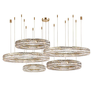 Горизонтальная композиция Newport 8550 из пяти колец золото №177 S8550_177G