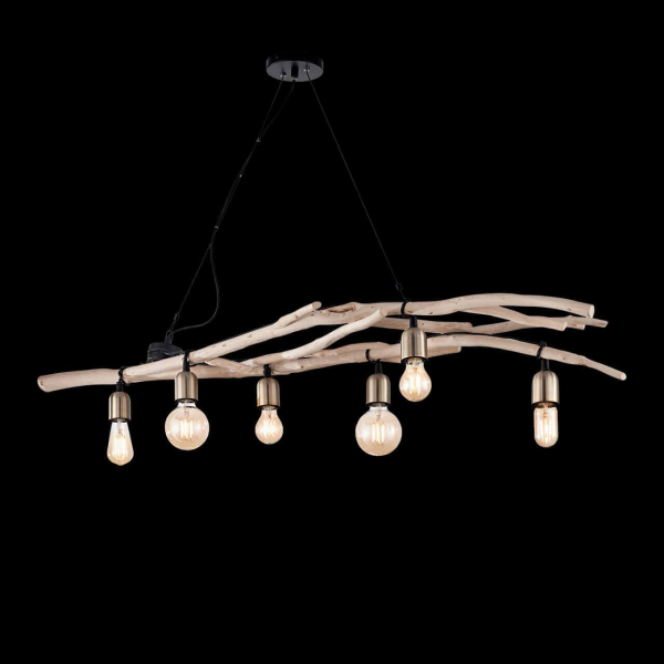 Подвесная люстра Ideal Lux Driftwood SP6 180922 Подвесная люстра Ideal Lux Driftwood SP6 180922