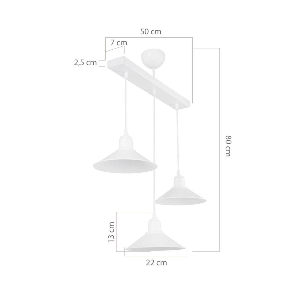 Подвесная люстра Toplight Delilah TL1606H-03WH Подвесная люстра Toplight Delilah TL1606H-03WH