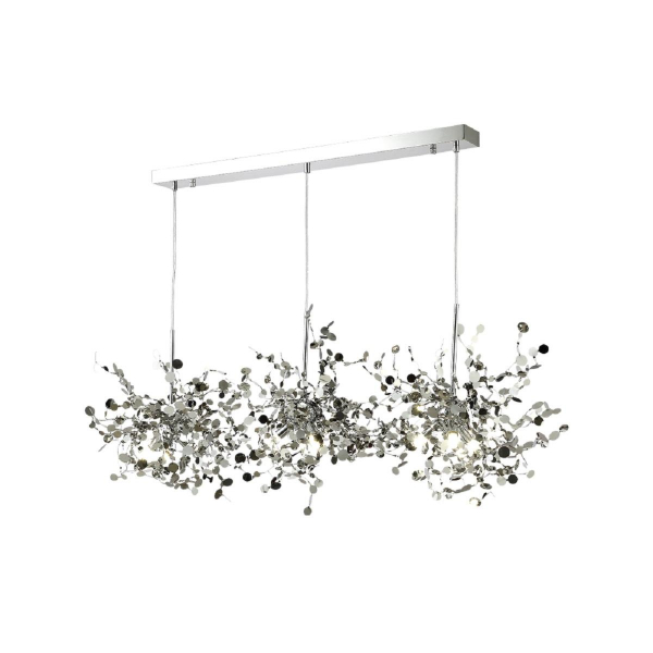 Подвесная люстра Crystal Lux GARDEN SP3х3 L1200 CHROME Подвесная люстра Crystal Lux GARDEN SP3х3 L1200 CHROME