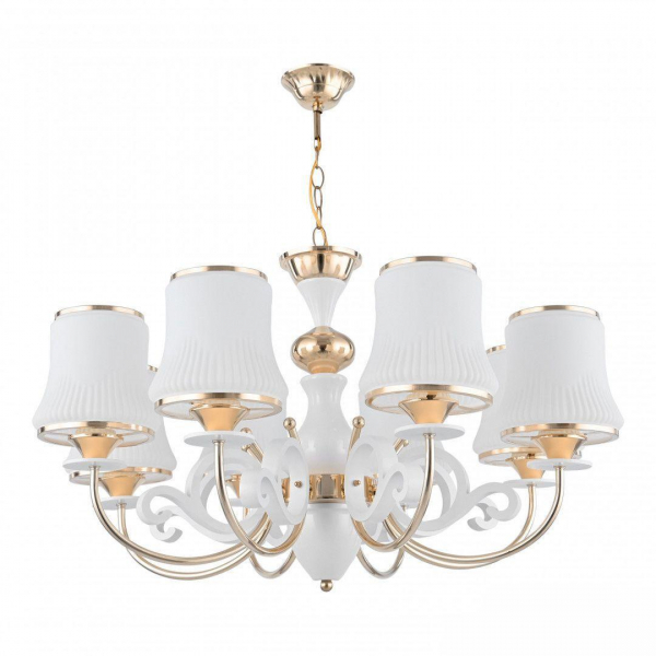Подвесная люстра Arte Milano Florentia-1097 301097/8 Wh/Gd Подвесная люстра Arte Milano Florentia-1097 301097/8 Wh/Gd