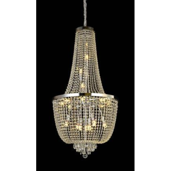 Люстра подвесная Alfa Light F3624-09 E14*12 CH