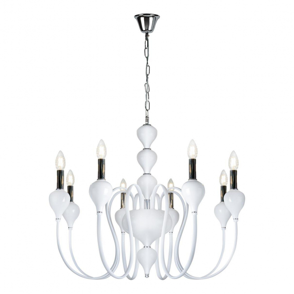 Подвесная люстра iLamp Lady 88003-8 WH Подвесная люстра iLamp Lady 88003-8 WH