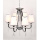 Подвесная люстра Lumina Deco Milesia LDP 8926-6 WT+CHR