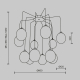 Подвесная люстра Maytoni Branch MOD176PL-12G