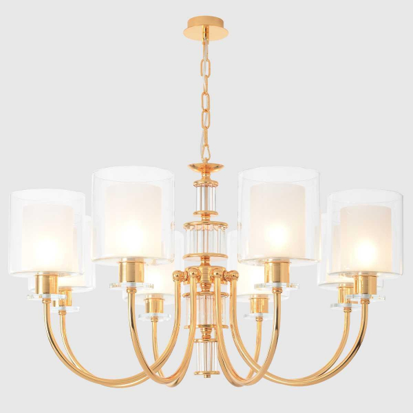Подвесная люстра Crystal Lux ELENA SP8 GOLD Подвесная люстра Crystal Lux ELENA SP8 GOLD