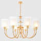 Подвесная люстра Crystal Lux ELENA SP8 GOLD