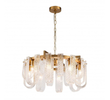 Подвесная люстра Indigo BRINA 12027/8P Brass V000364