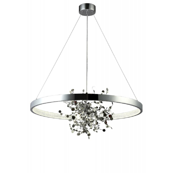 Подвесная люстра Crystal Lux GARDEN SPLED+4 D800 CHROME Подвесная люстра Crystal Lux GARDEN SPLED+4 D800 CHROME