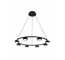 Люстра подвесная Alfa Light F3924-07 black 70W φ90*H12 0