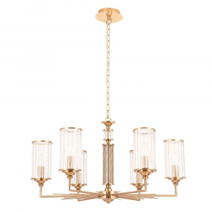 Подвесная люстра Crystal Lux Gloria SP6 Brass