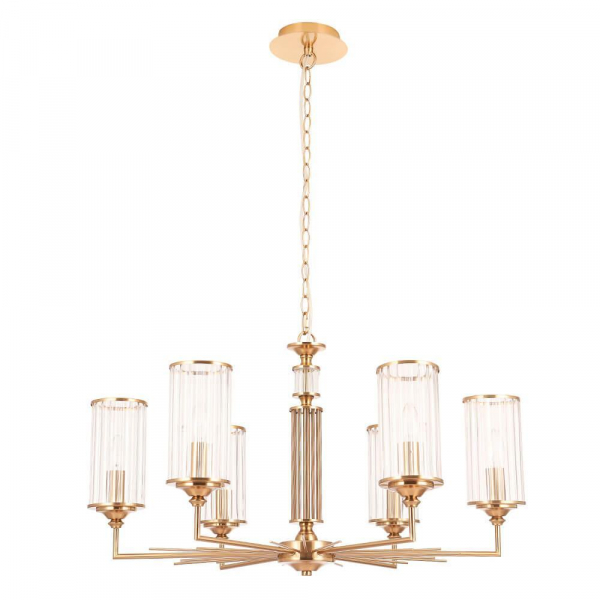 Подвесная люстра Crystal Lux Gloria SP6 Brass Подвесная люстра Crystal Lux Gloria SP6 Brass