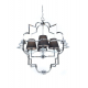 Подвесная люстра Lumina Deco Baltimore LDP 8020-4 CHR+BK