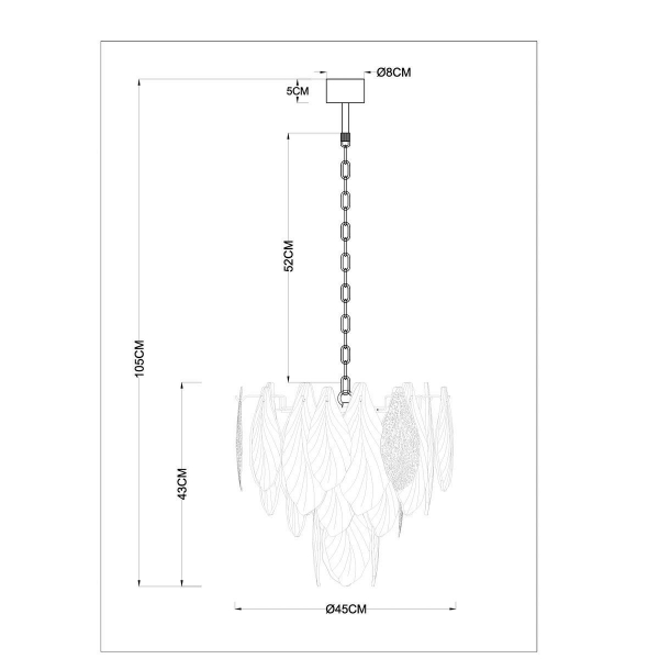 Подвесная люстра Arte Lamp Felicita A4080LM-6GO Подвесная люстра Arte Lamp Felicita A4080LM-6GO