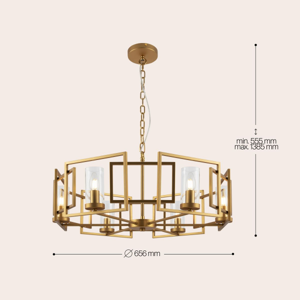 Подвесная люстра Maytoni Bowi H009PL-06G Подвесная люстра Maytoni Bowi H009PL-06G