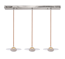 Подвесная светодиодная люстра Gerhort G61033/3CR+RD WT