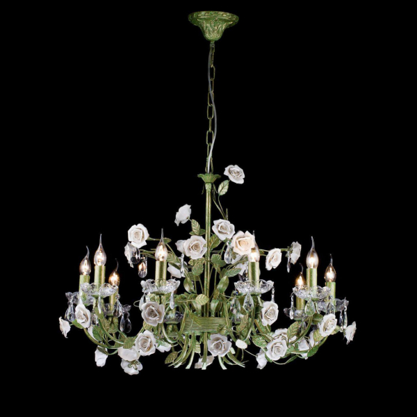 Подвесная люстра Lucia Tucci Fiori Di Rose 1770.10 Подвесная люстра Lucia Tucci Fiori Di Rose 1770.10