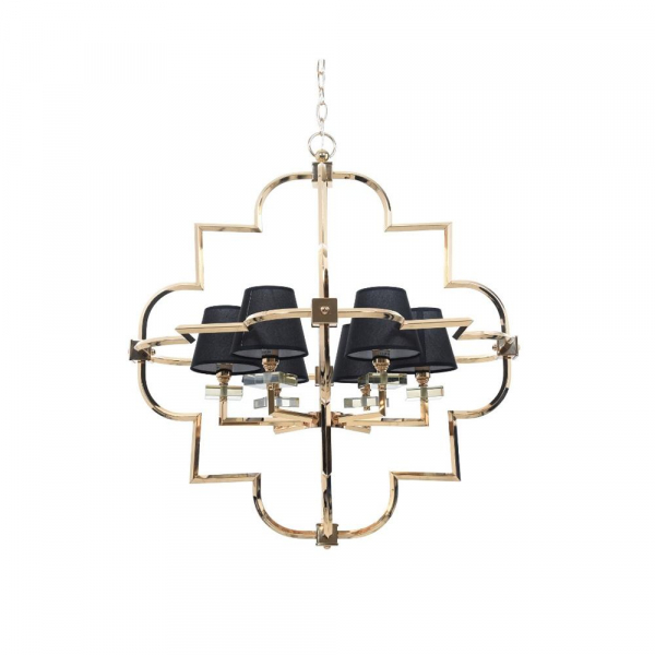 Подвесная люстра Lumina Deco Baltimore LDP 8020-6 GD+BK Подвесная люстра Lumina Deco Baltimore LDP 8020-6 GD+BK
