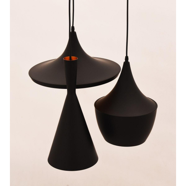 Подвесная люстра Lumina Deco Foggi LDP 7712-3 BK Подвесная люстра Lumina Deco Foggi LDP 7712-3 BK