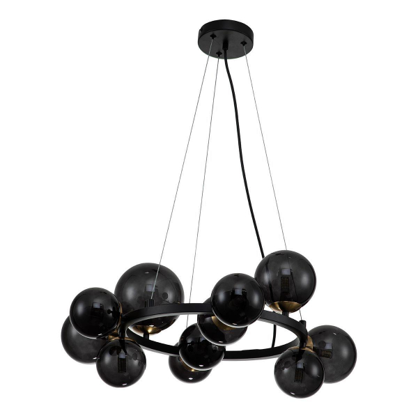 Подвесная люстра Indigo Molecola 11018/11P Black V000195 Подвесная люстра Indigo Molecola 11018/11P Black V000195