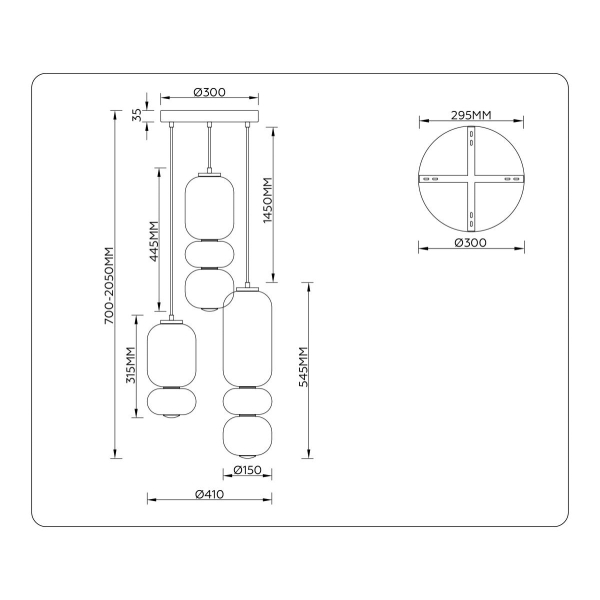 Люстра Ambrella Light HIGH LIGHT LH11036